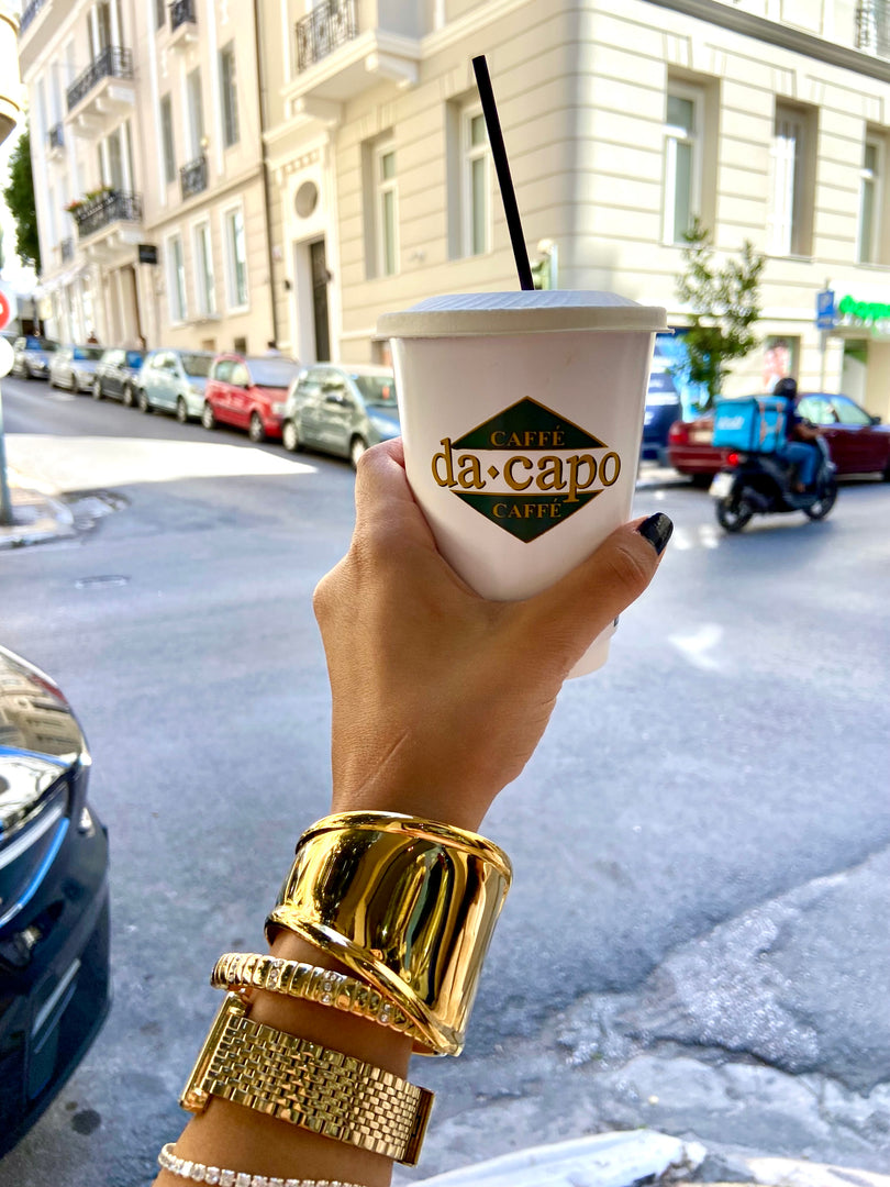 Half Lined Stone Bracelet