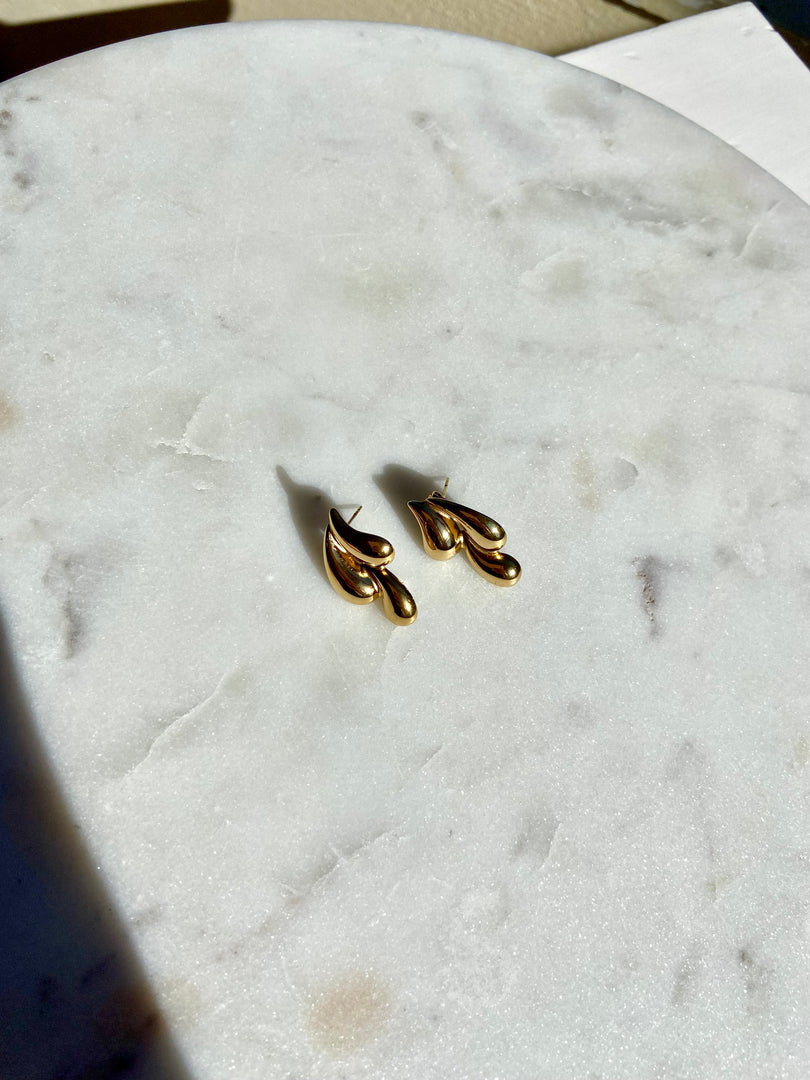 Triple Drops Earring