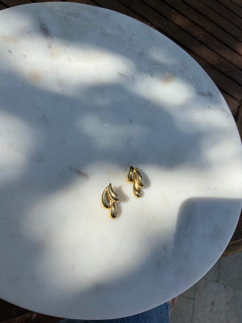 Triple Drops Earring