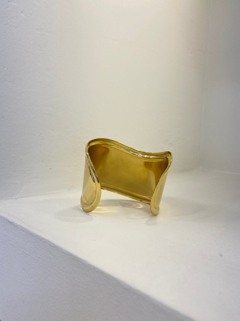 Big Mirror Gold Bracelet