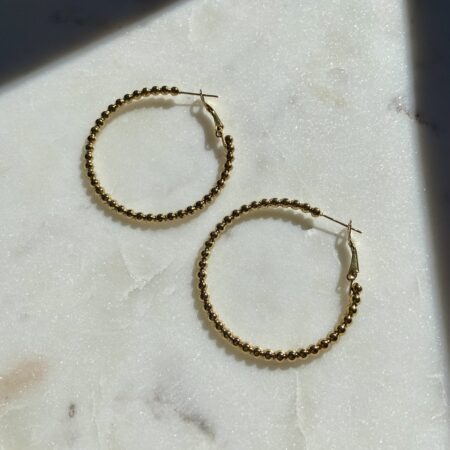 Beated Hoops Gold